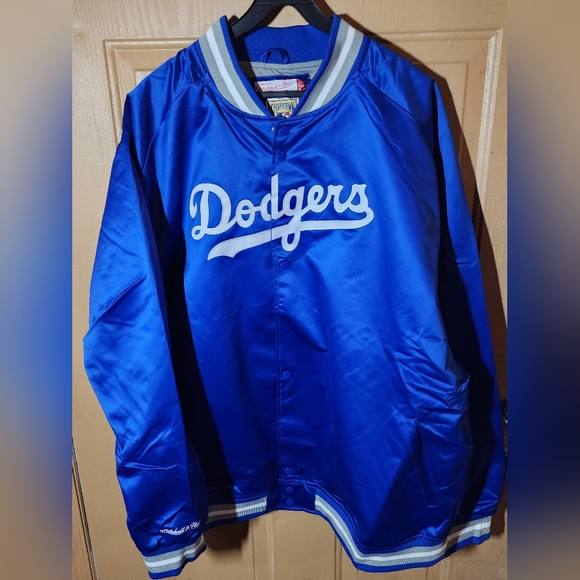 LOS ANGELES DODGERS STITCHED THROWBACK M/N SATIN JACKET - Picture 1 of 13